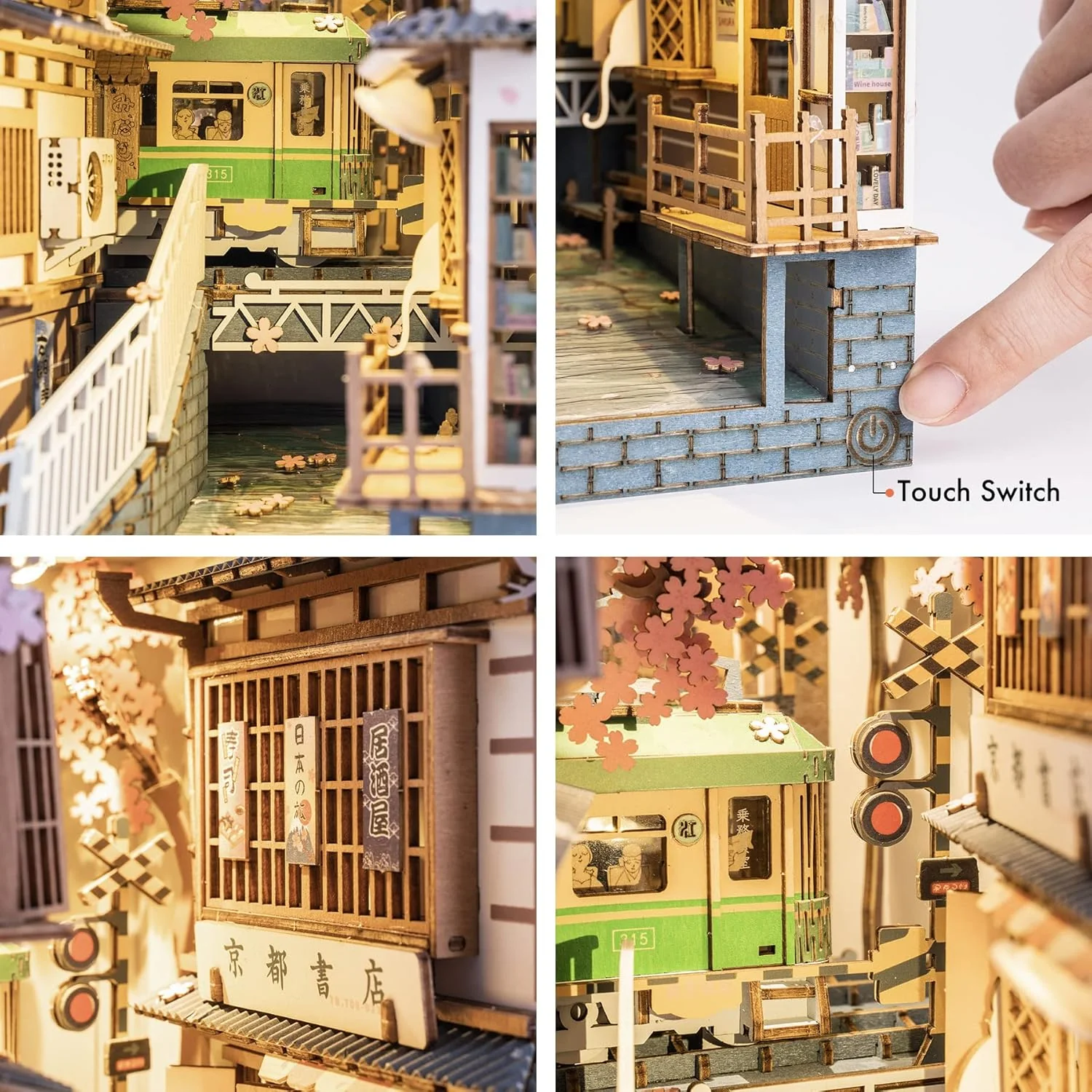 Maqueta Sujetalibros Sakura Densya Robotime - Image 4