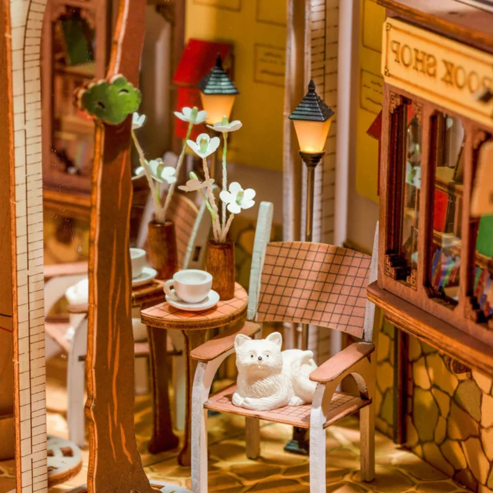 Maqueta Sujetalibros Sunshine Town Robotime - Image 4