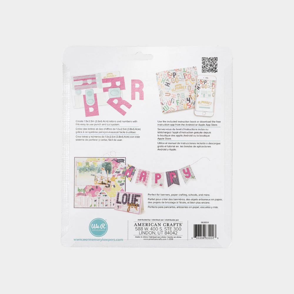 Mini Alphabet Punch Board We R Makers - Image 2