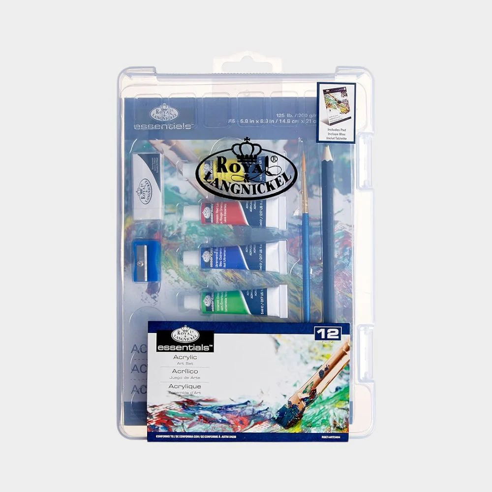 Mini Maletín Plástico Acrílico 12 Piezas Royal & Langnickel