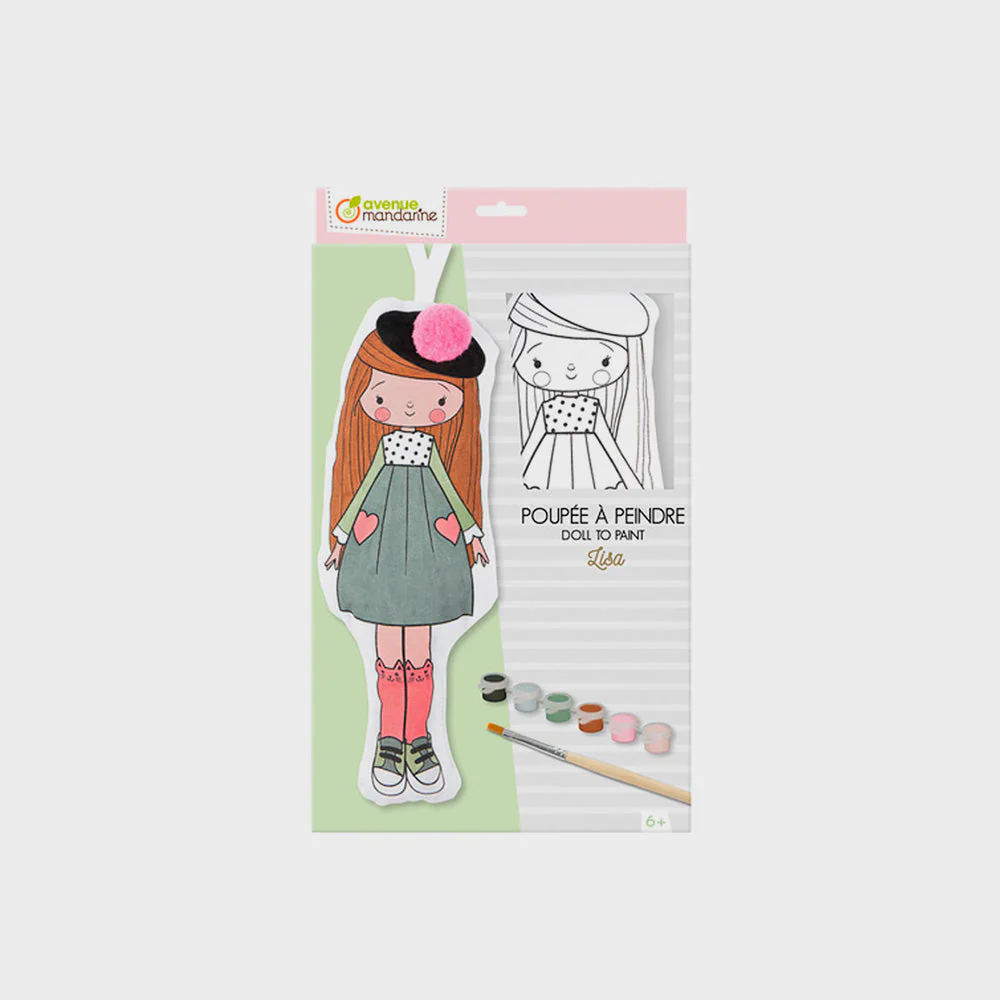 Muñeca Para Pintar Lisa Avenue Mandarine