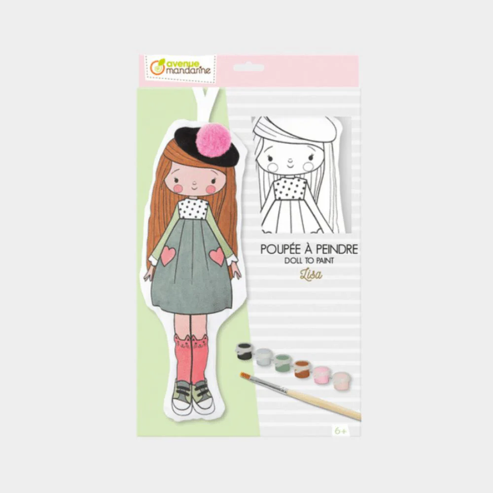 Muñeca Para Pintar Lisa Avenue Mandarine - Image 2