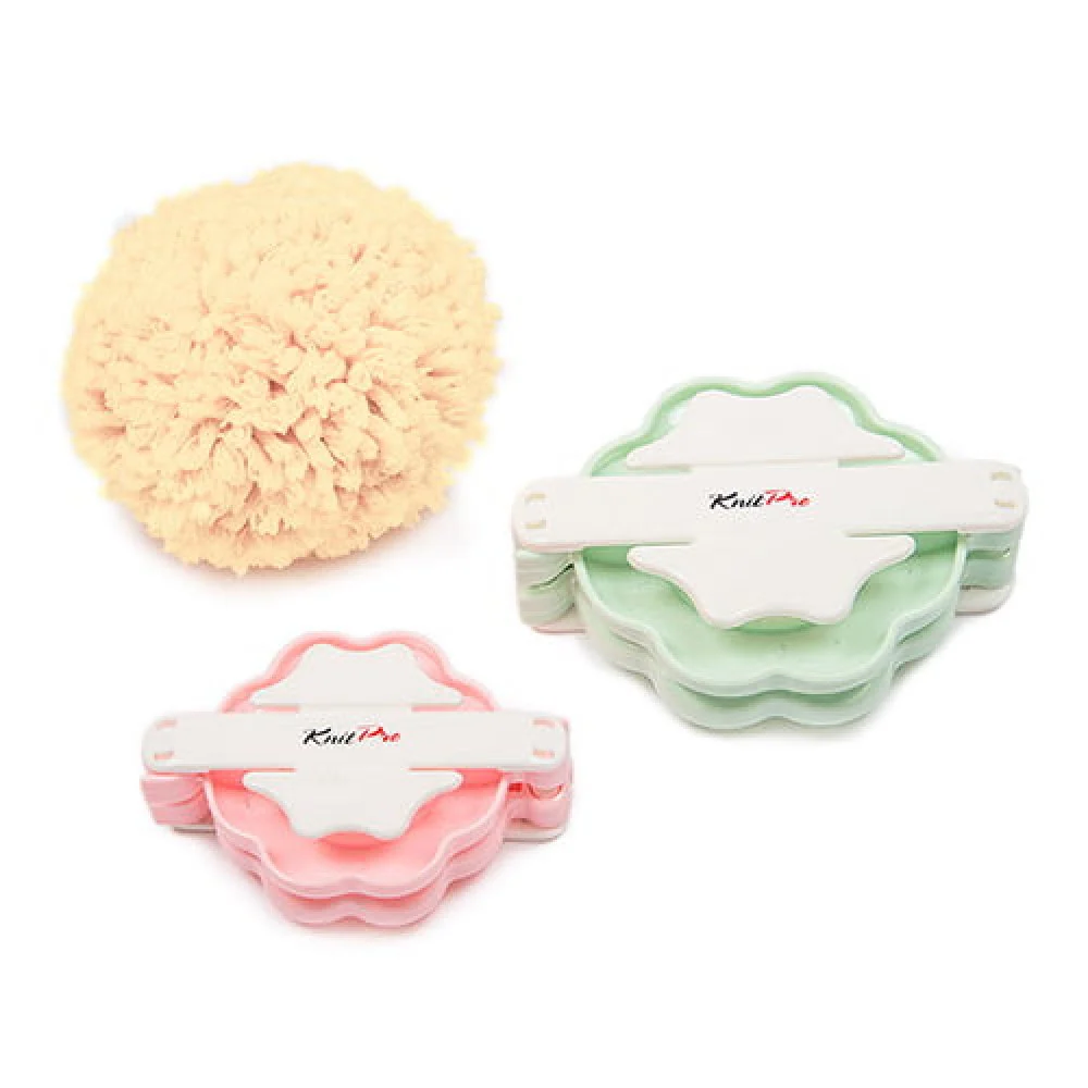 Nirvana Pompom Maker KnitPro Rosa y Verde - Image 2