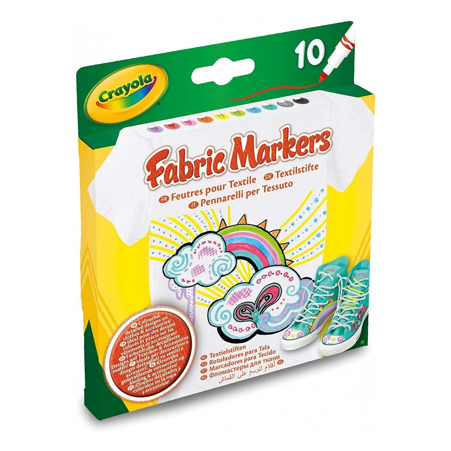 Pack 10 Rotuladores para Tela Crayola - Image 2