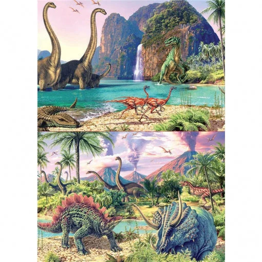 Pack 2 Puzzles Dino World 100 Piezas Educa - Image 2