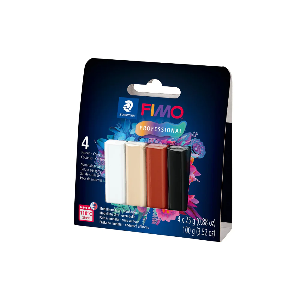 Pack 4 Colores Naturales 25gr Fimo Professional