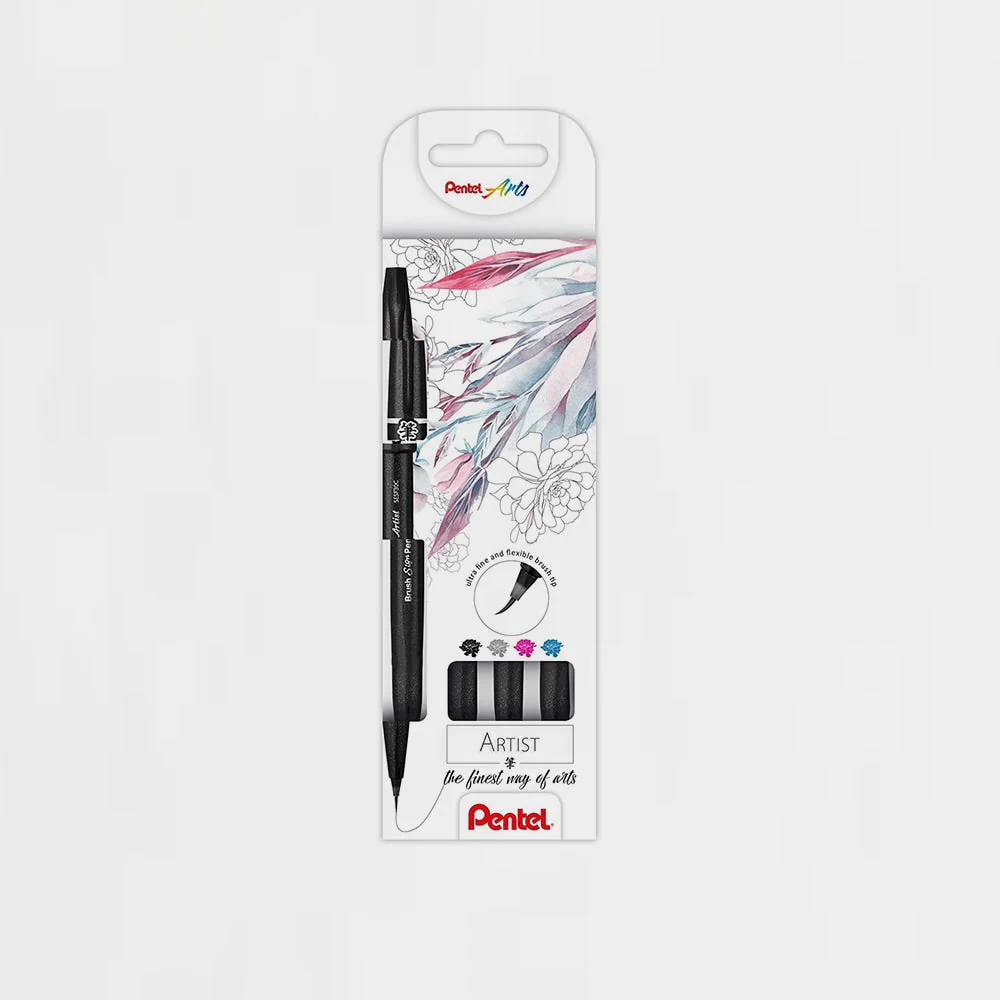 Pack 4 Rotuladores Sign Brush Pen Artist Pentel - Image 5