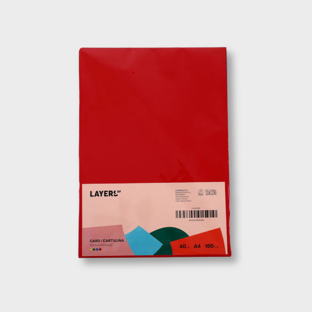 Pack 40 Cartulinas de Colores A4 Layers Of - Image 2
