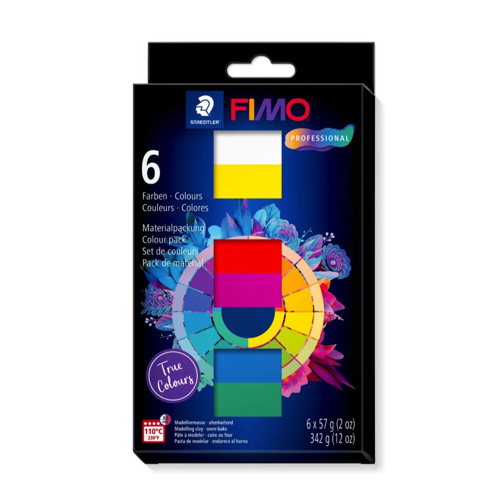 Pack 6 Pastas Modelado 57gr Fimo Professional - Image 2