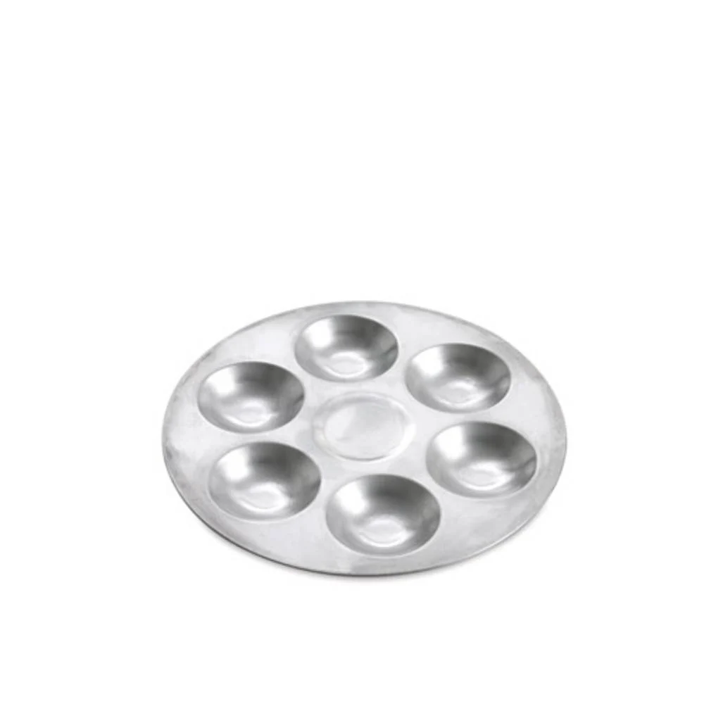 Paleta Metálica Circular 13,5cm 6 pocillos