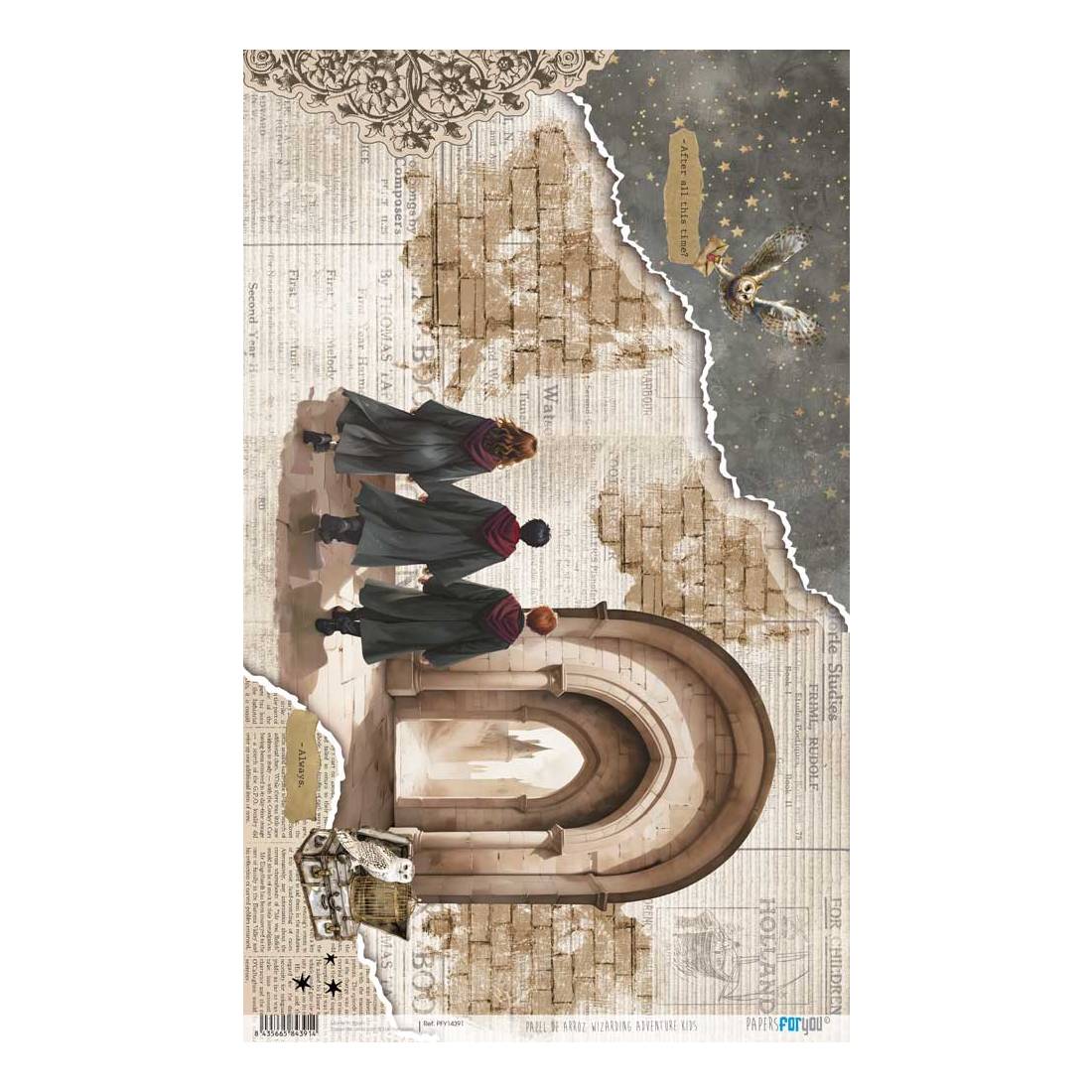 Papel de Arroz 54x33 cm Wizarding Adventure III Papers For You - Image 2