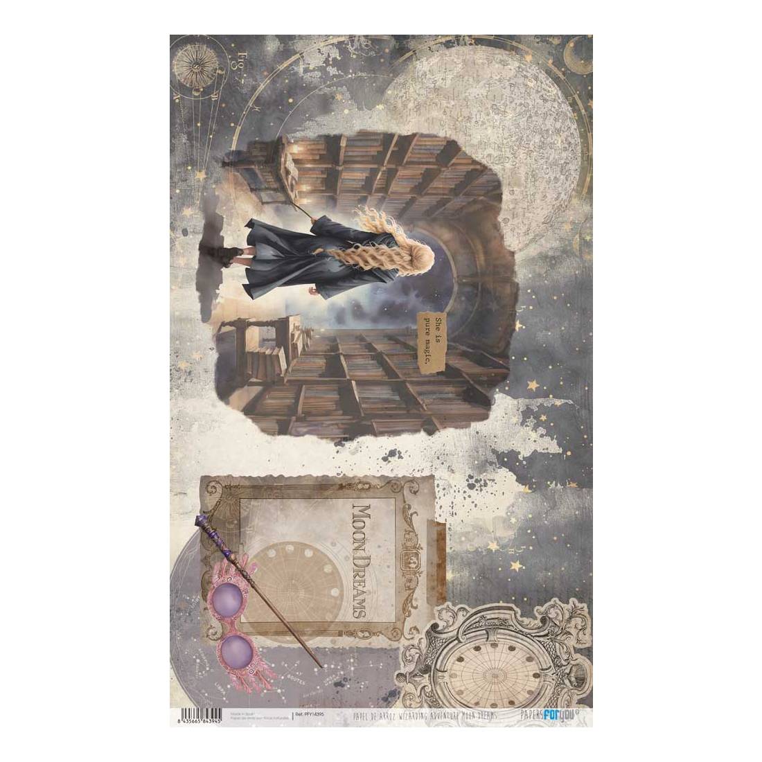 Papel de Arroz 54x33 cm Wizarding Adventure III Papers For You - Image 5