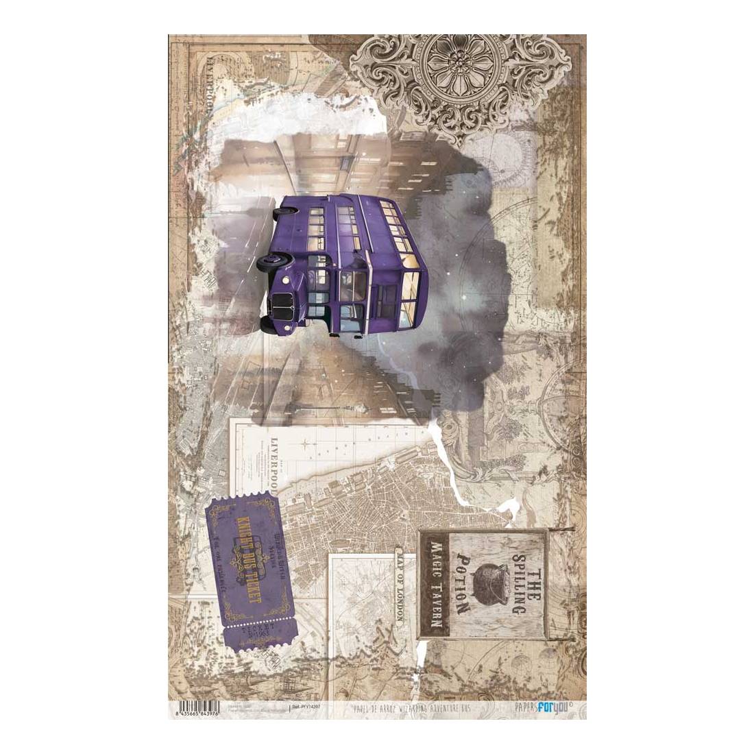 Papel de Arroz 54x33 cm Wizarding Adventure III Papers For You - Image 7