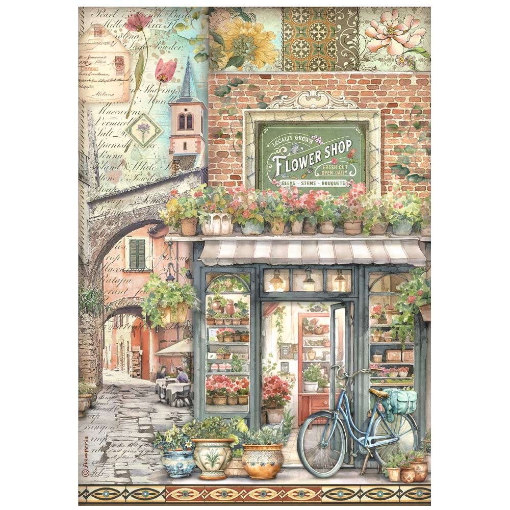 Papel de Arroz A4 Art of Travelling Stamperia - Image 2