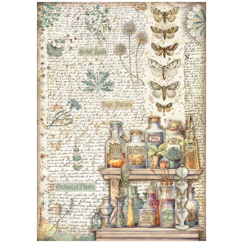 Papel de Arroz A4 Forturne Alquimia Stamperia