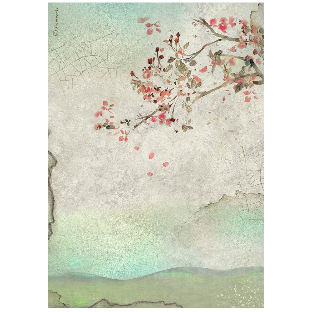 Papel de Arroz A4 House of Roses Stamperia - Image 5