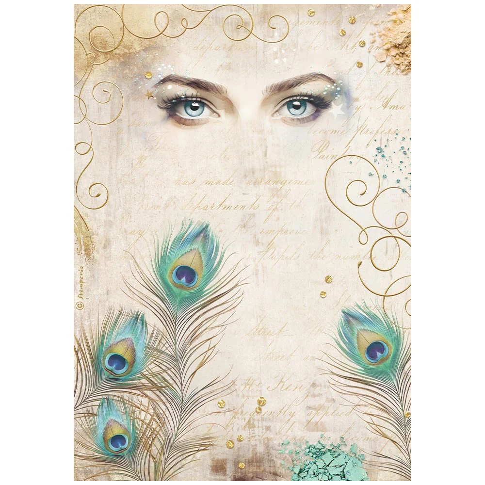 Papel de Arroz A4 Masquerade Stamperia - Image 3