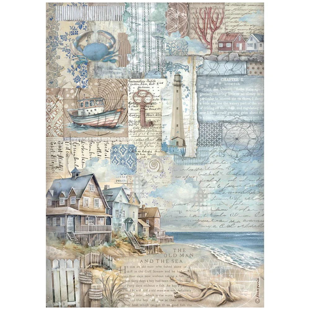 Papel de Arroz A4 Silent Sea Stamperia - Image 3