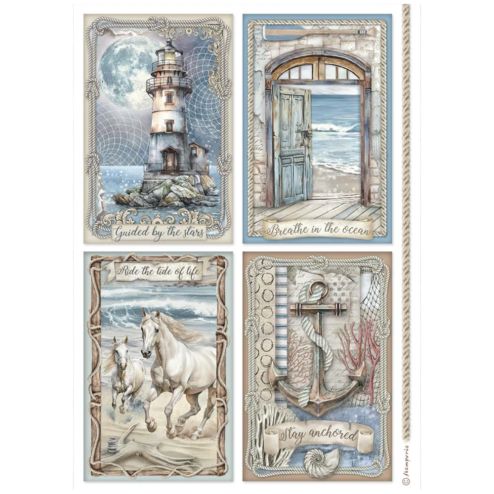 Papel de Arroz A4 Silent Sea Stamperia - Image 6