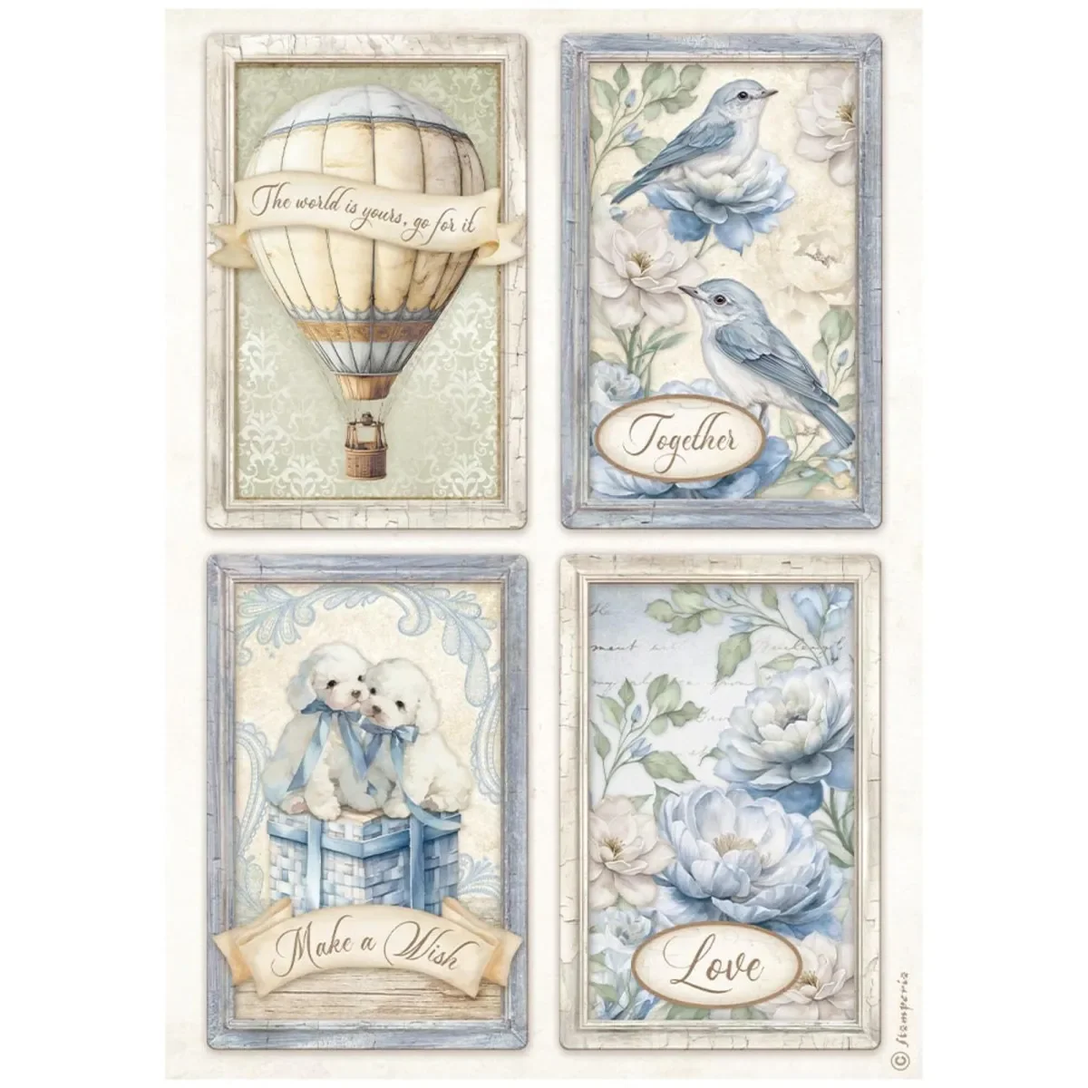 Papel de Arroz A4 Timeless Stamperia - Image 10