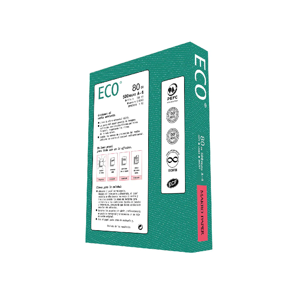 Papel Eco  A4 75 Gr 500H Blanco Campus - Image 2