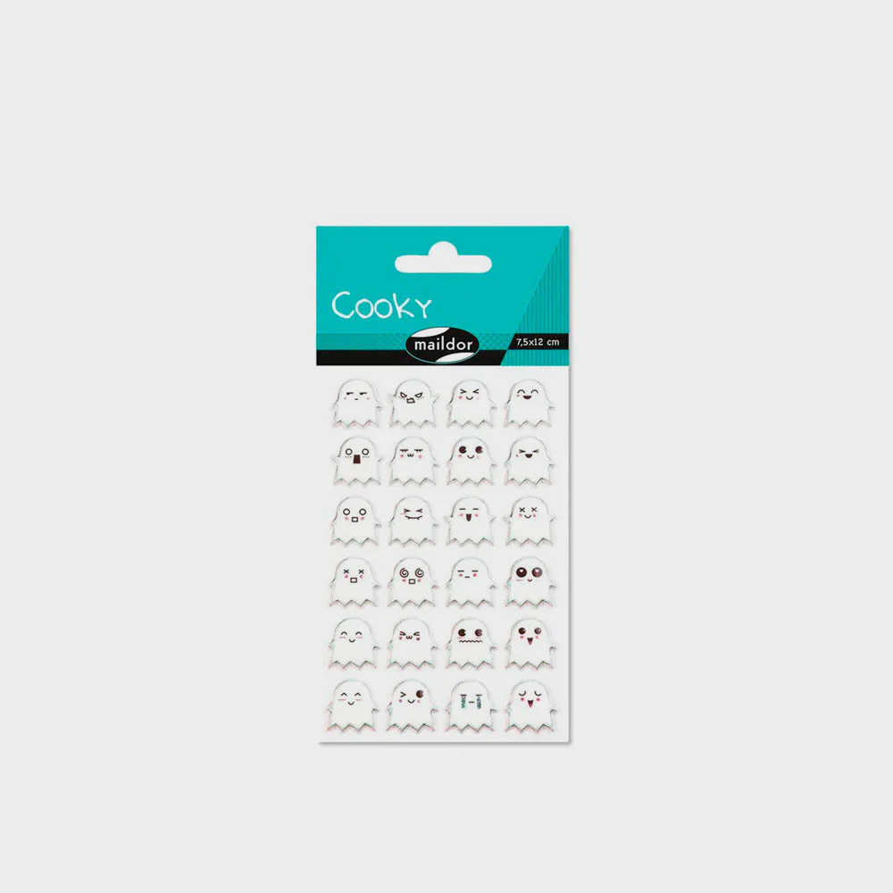 Pegatinas Cooky Fantasmas 7,5x12cm Maildor