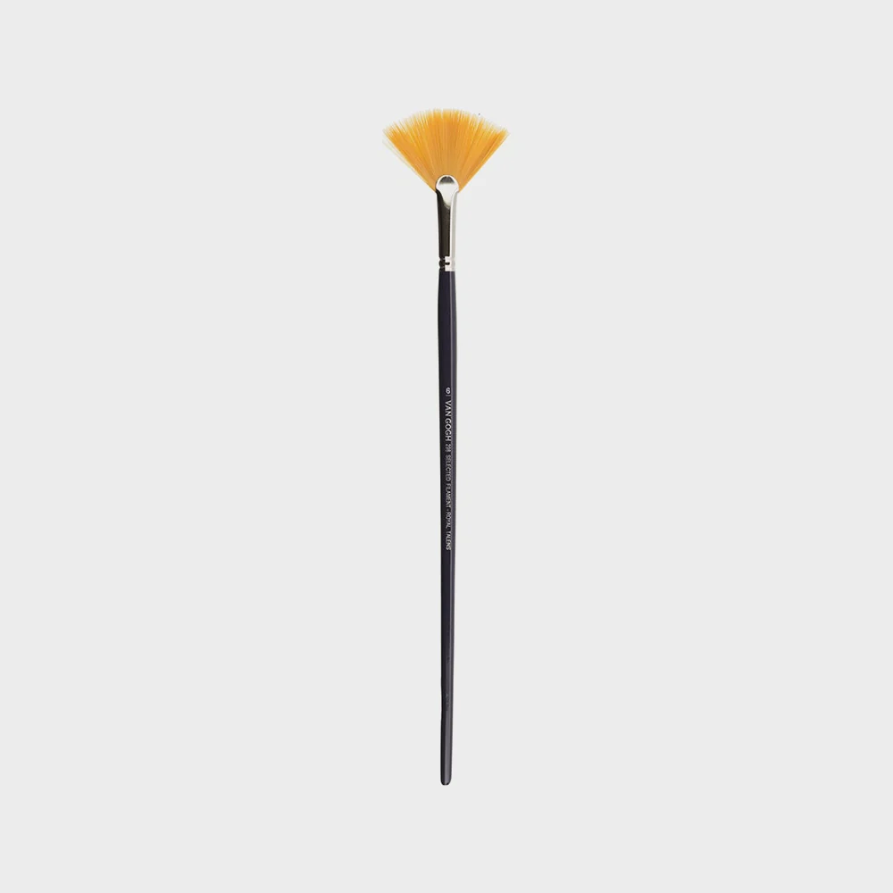Pincel Abanico Toray Mango Largo S 298 Van Gogh