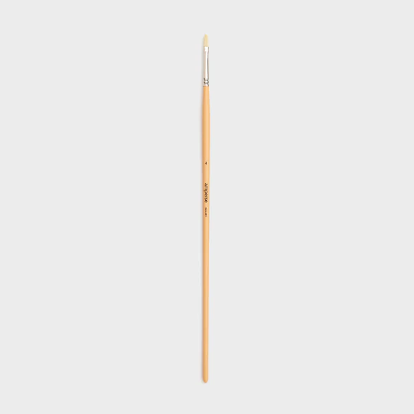 Pincel para Pintura Acrílica con Punta Plana de Fibras Naturales de Amperse - Image 3