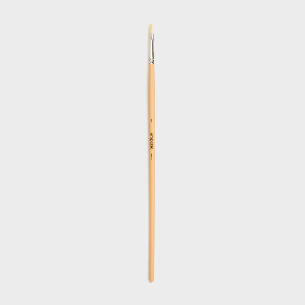 Pincel para Pintura Acrílica con Punta Plana de Fibras Naturales de Amperse - Image 4
