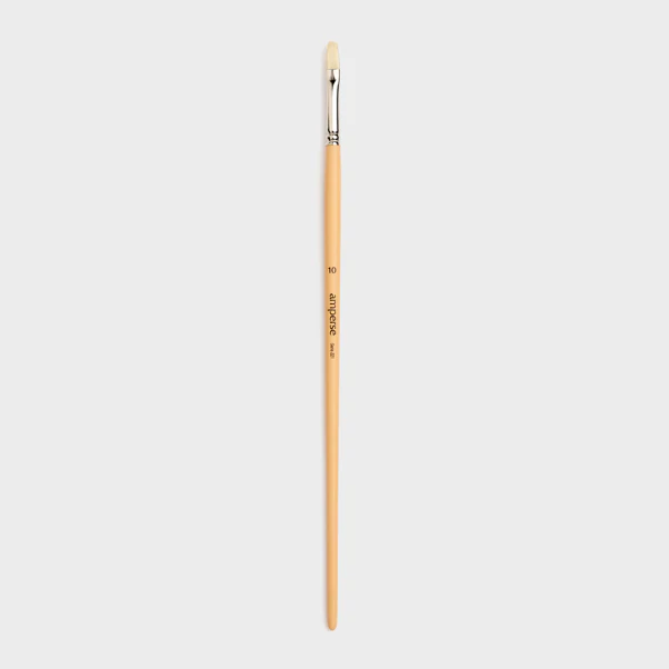 Pincel para Pintura Acrílica con Punta Plana de Fibras Naturales de Amperse - Image 6