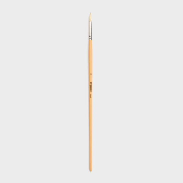 Pincel para Pintura Acrílica con Punta Redonda de Fibras Naturales de Amperse - Image 4
