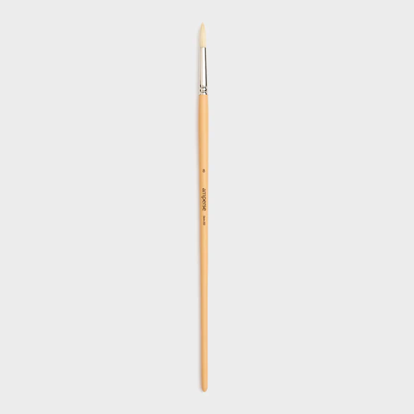 Pincel para Pintura Acrílica con Punta Redonda de Fibras Naturales de Amperse - Image 5