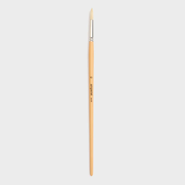 Pincel para Pintura Acrílica con Punta Redonda de Fibras Naturales de Amperse - Image 6