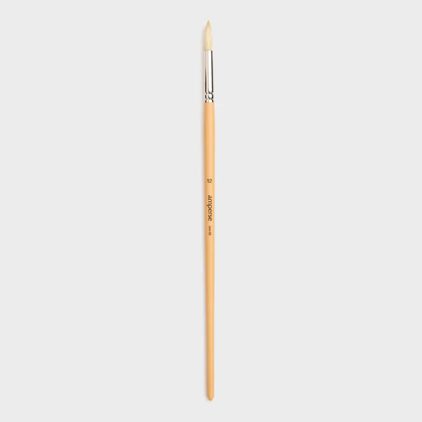 Pincel para Pintura Acrílica con Punta Redonda de Fibras Naturales de Amperse - Image 7