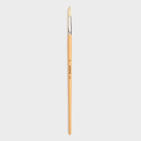 Pincel para Pintura Acrílica con Punta Redonda de Fibras Naturales de Amperse - Image 8