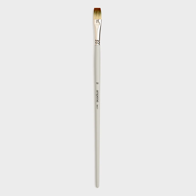 Pincel para Pintura Acrílica Sintético con Punta Plana de Amperse - Image 10