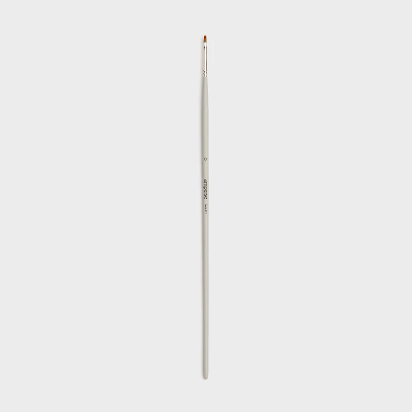 Pincel para Pintura Acrílica Sintético con Punta Plana de Amperse - Image 2