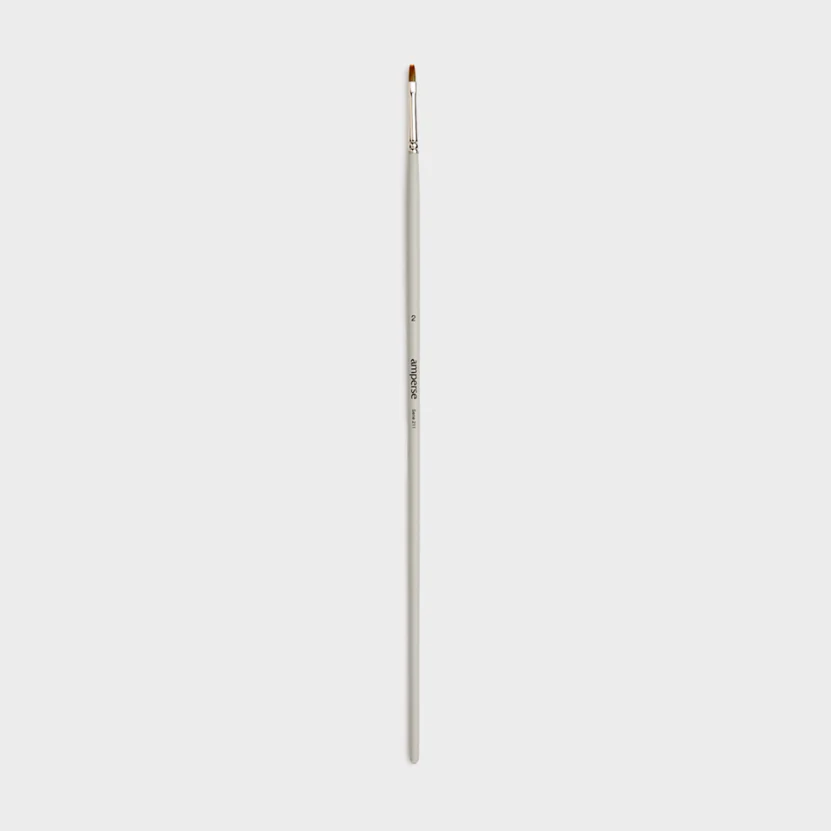 Pincel para Pintura Acrílica Sintético con Punta Plana de Amperse - Image 3