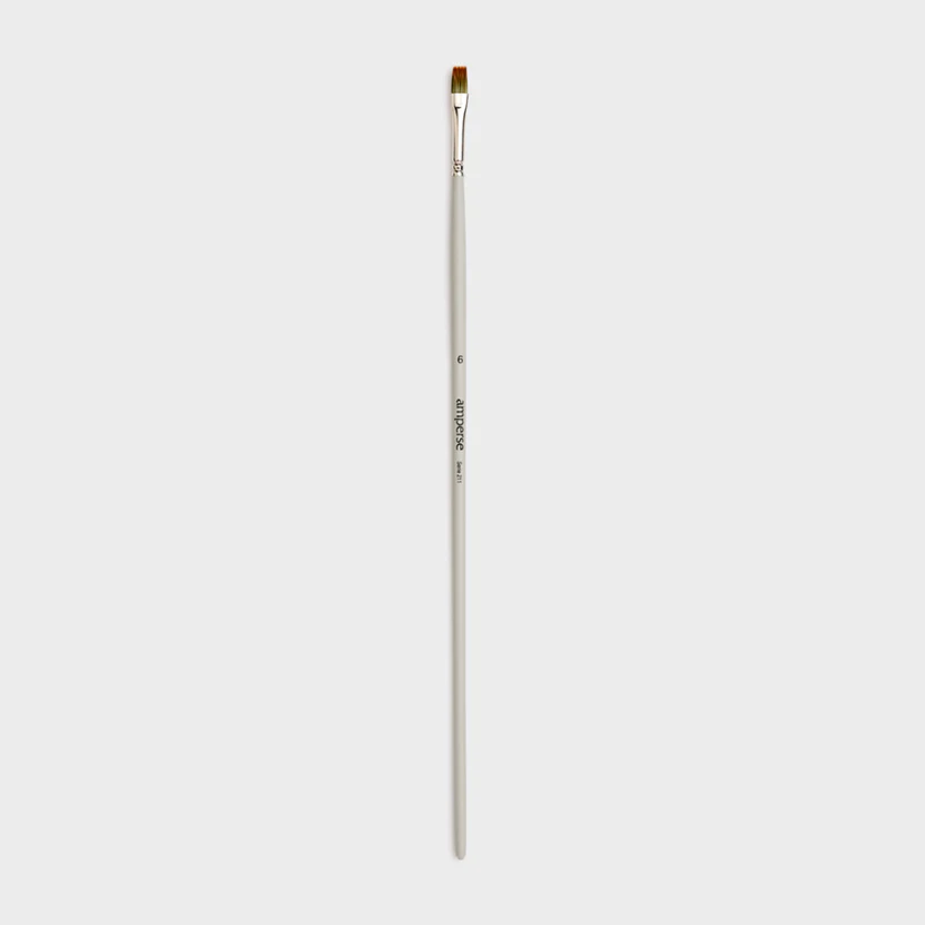 Pincel para Pintura Acrílica Sintético con Punta Plana de Amperse - Image 5