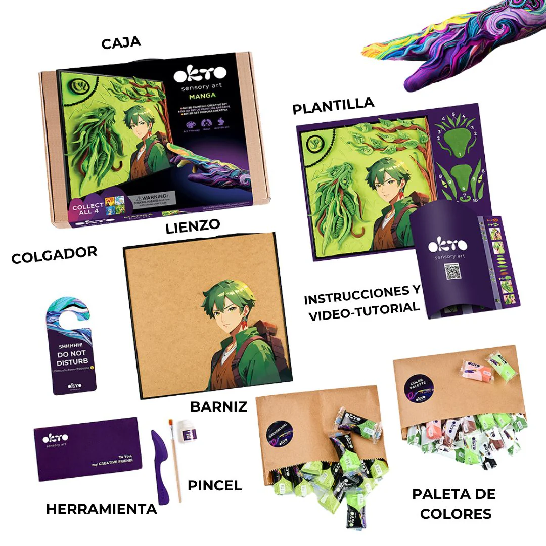Pintar con Arcilla 3D Manga Earth OKTO - Image 3