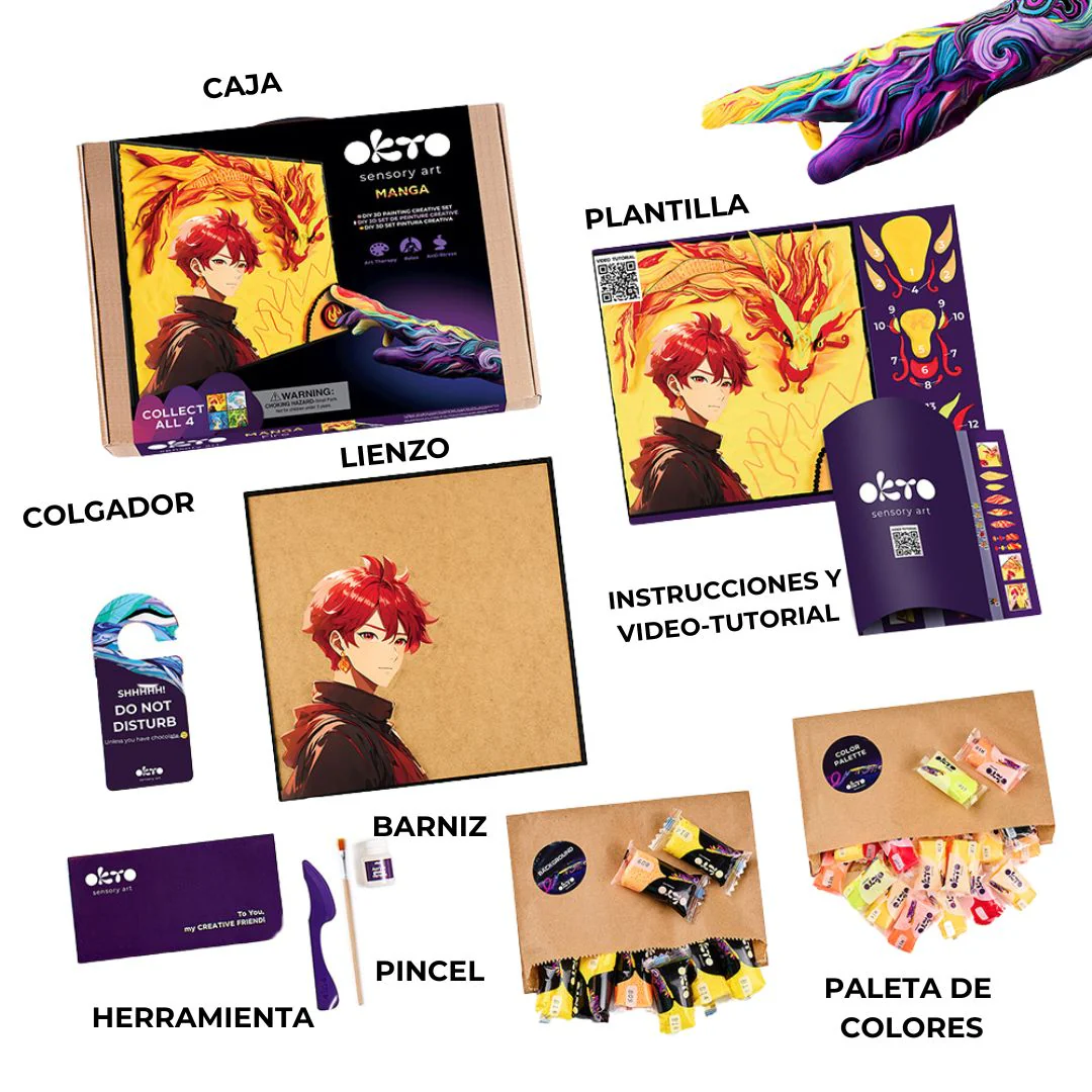 Pintar con Arcilla 3D Manga Fire OKTO - Image 3
