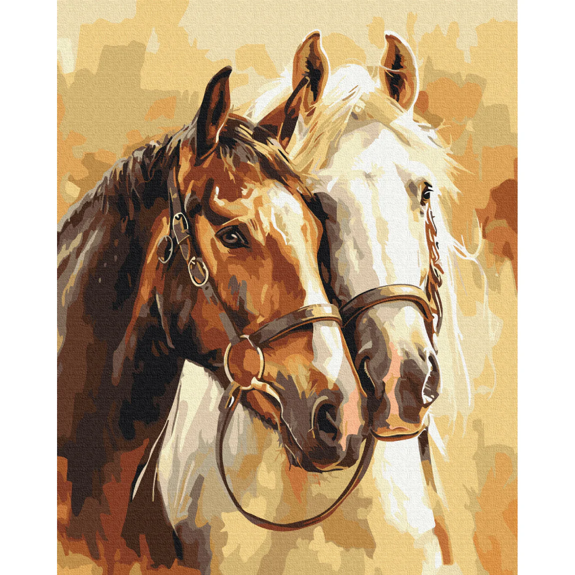 Pintar por Números Caballos Nobles Brushme - Image 2