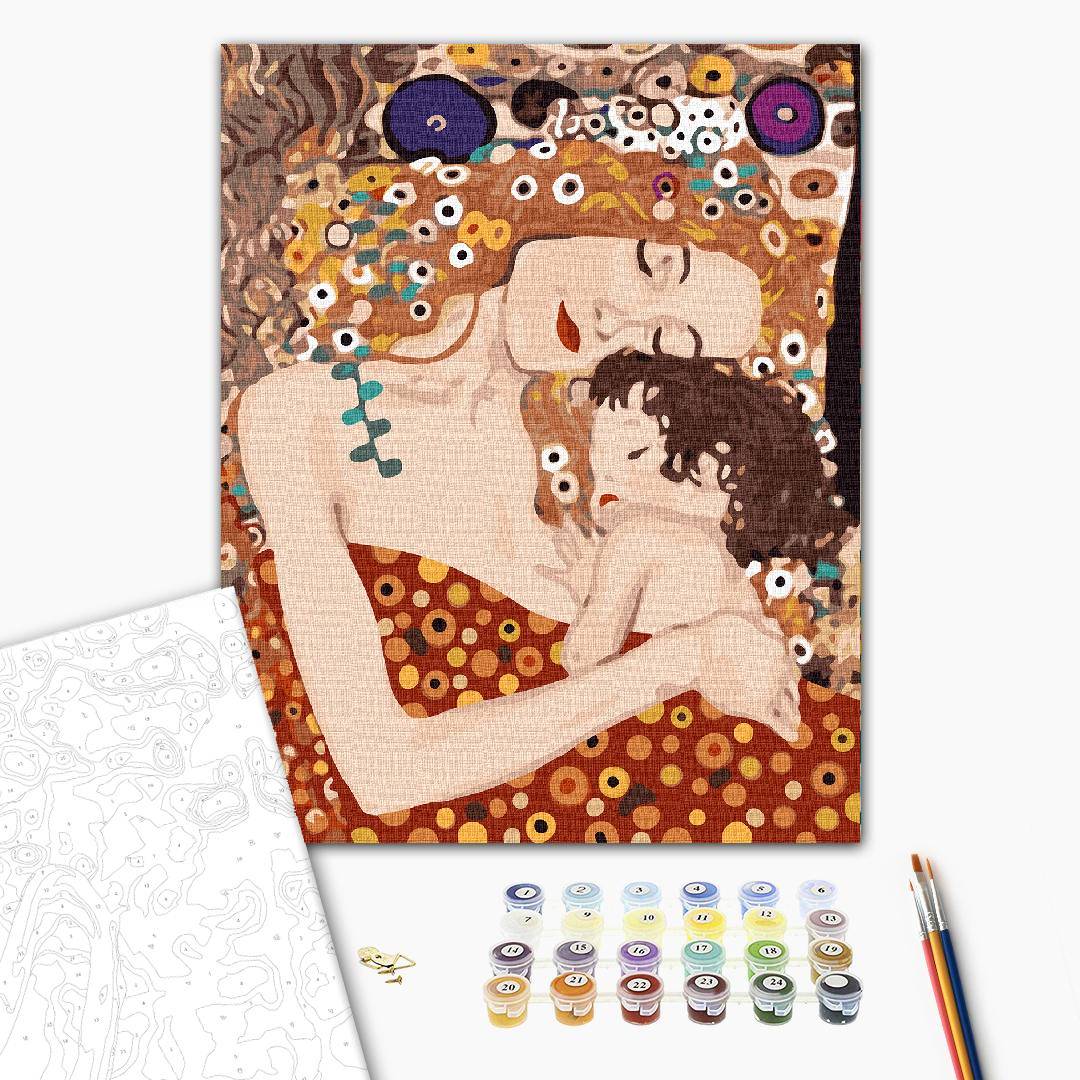 Pintar por Números Madre e Hijo Klimt Ideyka