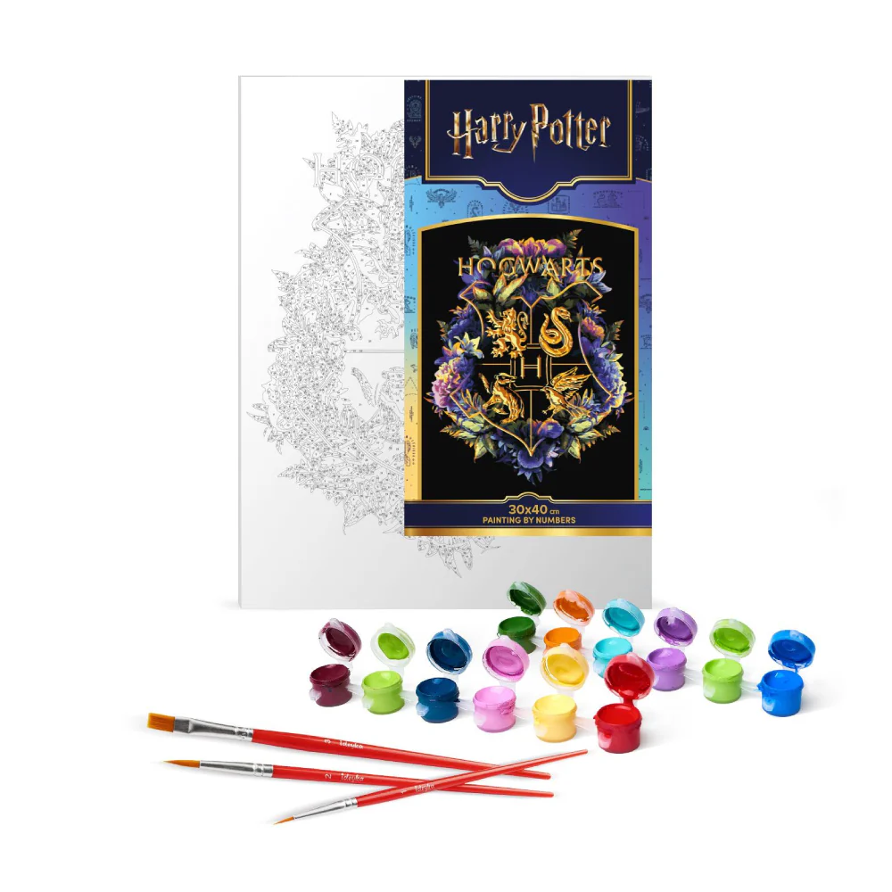 Pintar por Números Harry Potter Escudo Hogwarts Ideyka - Image 3