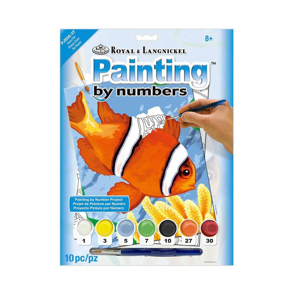 Pintar por Números Pez Payaso 20x30cm Royal & Langnickel