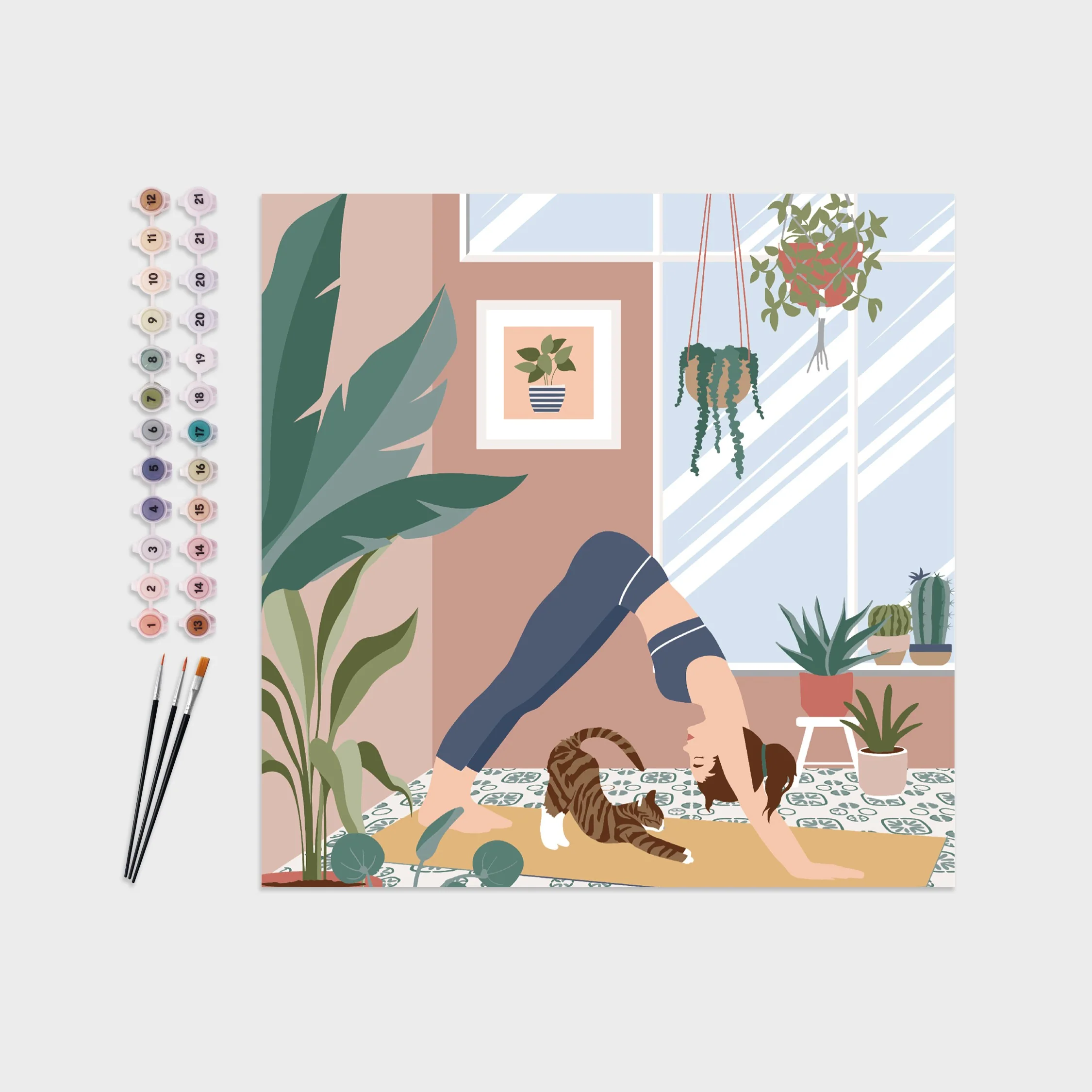 Pintar por Números Yoga Layers Of