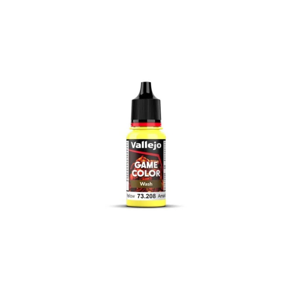 Pintura Game Color Wash Amarillo 18ml Vallejo