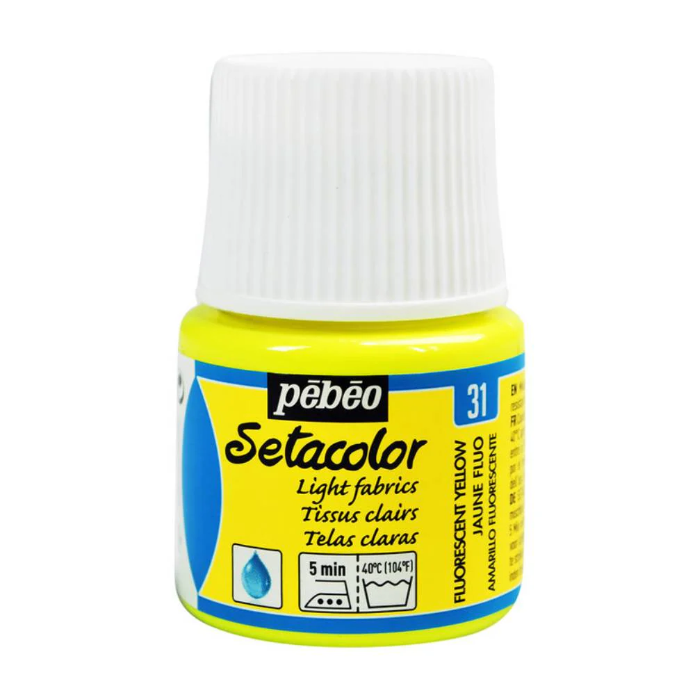 Pintura para Tela Setacolor Tejido Claros 45ml Pebeo - Image 2