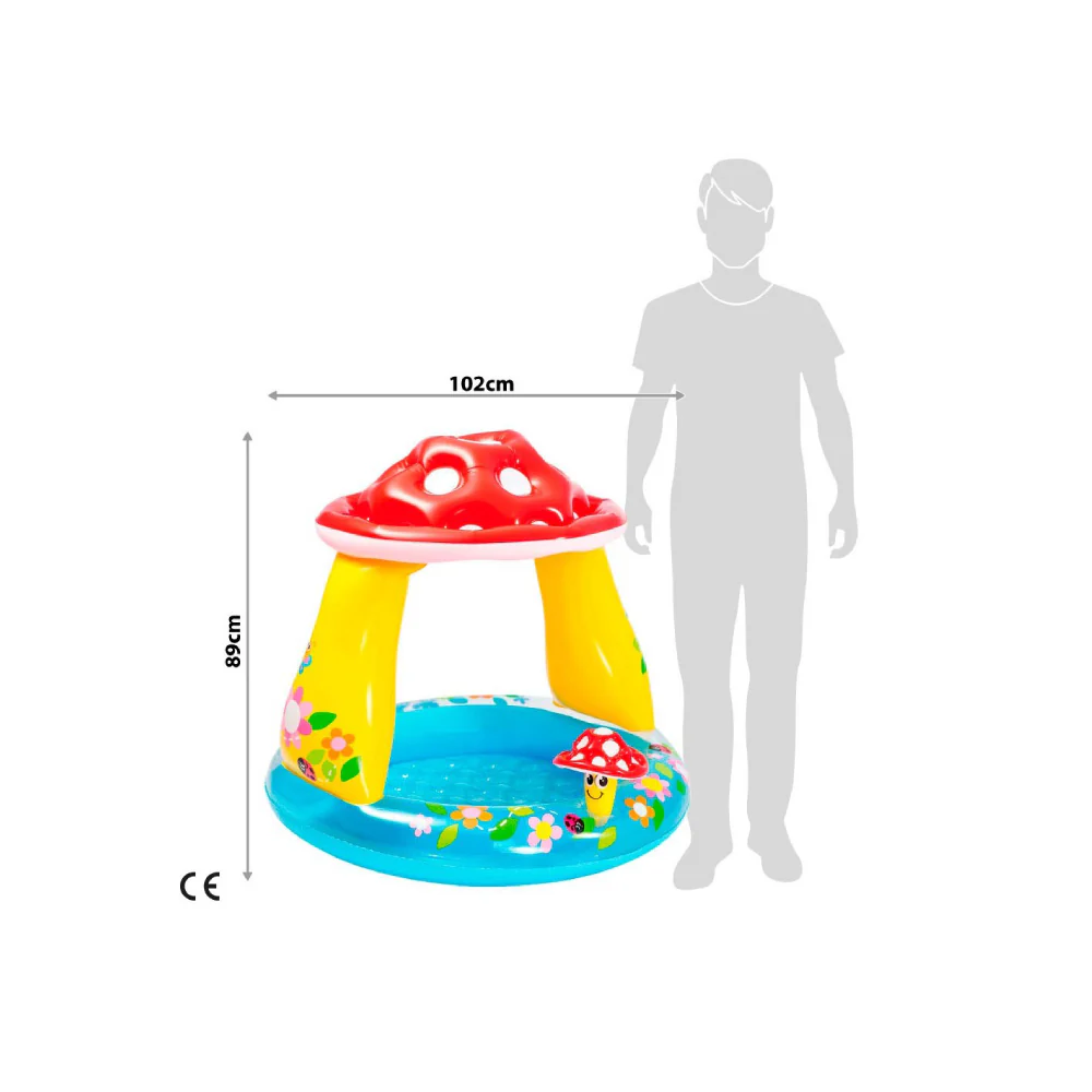 Piscina Hinchable Bebé Champiñón Colorbaby - Image 3
