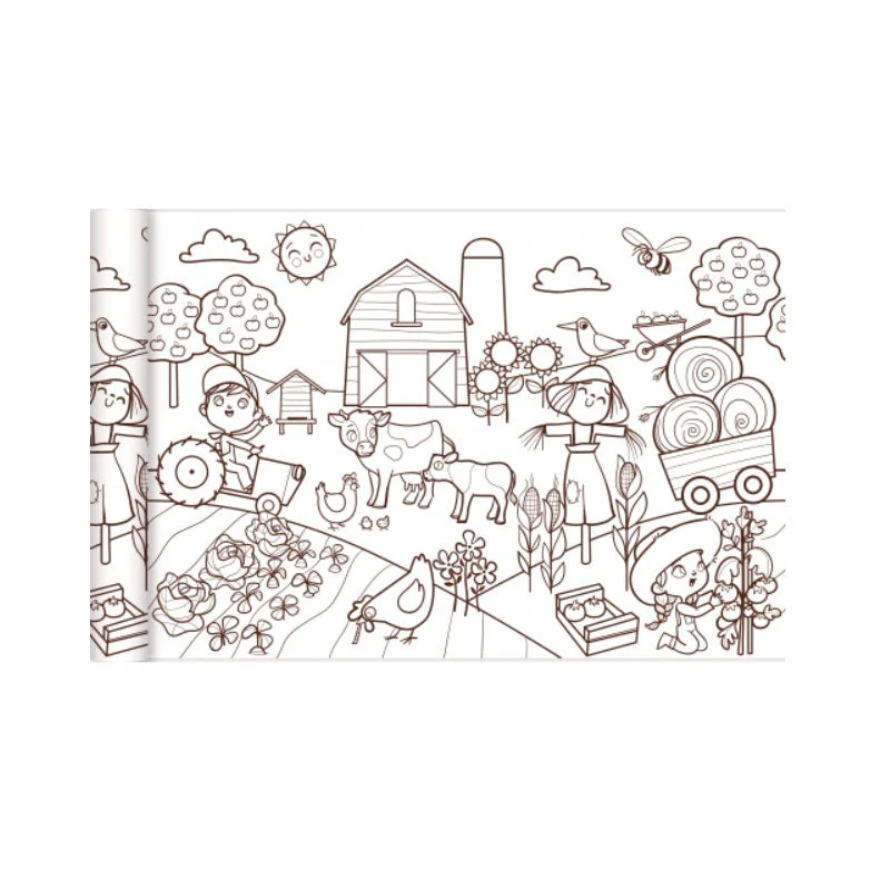 Plantilla para Colorear Graffy Roll El Mundo Agricola Avenue Mandarine - Image 2